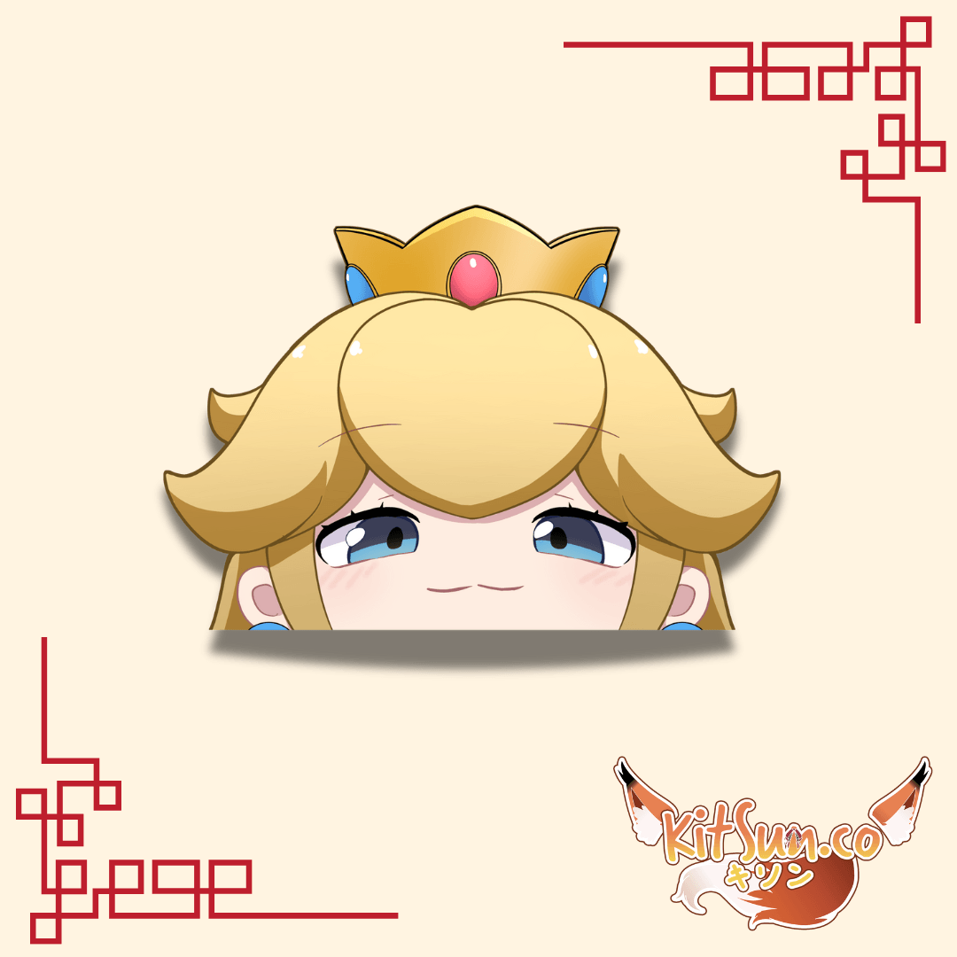 Princess Peach Peeker - Kitsun Co.